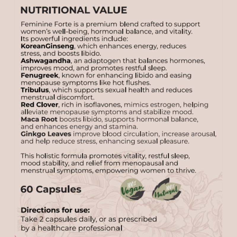 Feminine Forte (Hormone Balance) - 60 caps