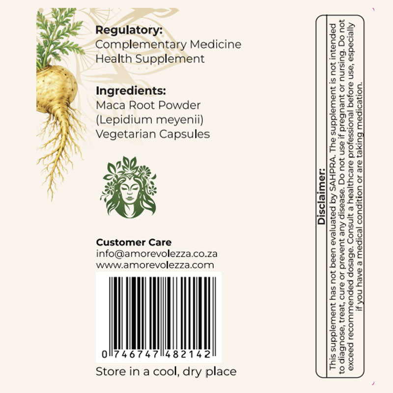 Maca Root (Energy & Vitality Support) 60 caps