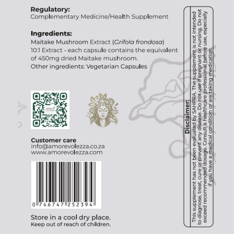 Maitake Medical Mushroom 10:1 Extract - 120 caps
