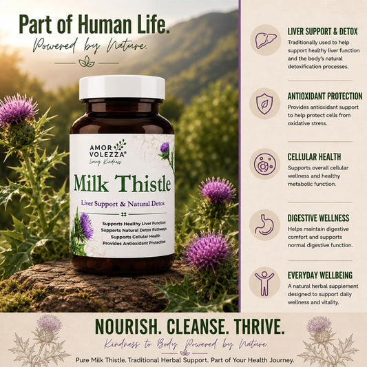 Milk Thistle (Liver Support & Natural Detox) 60 caps