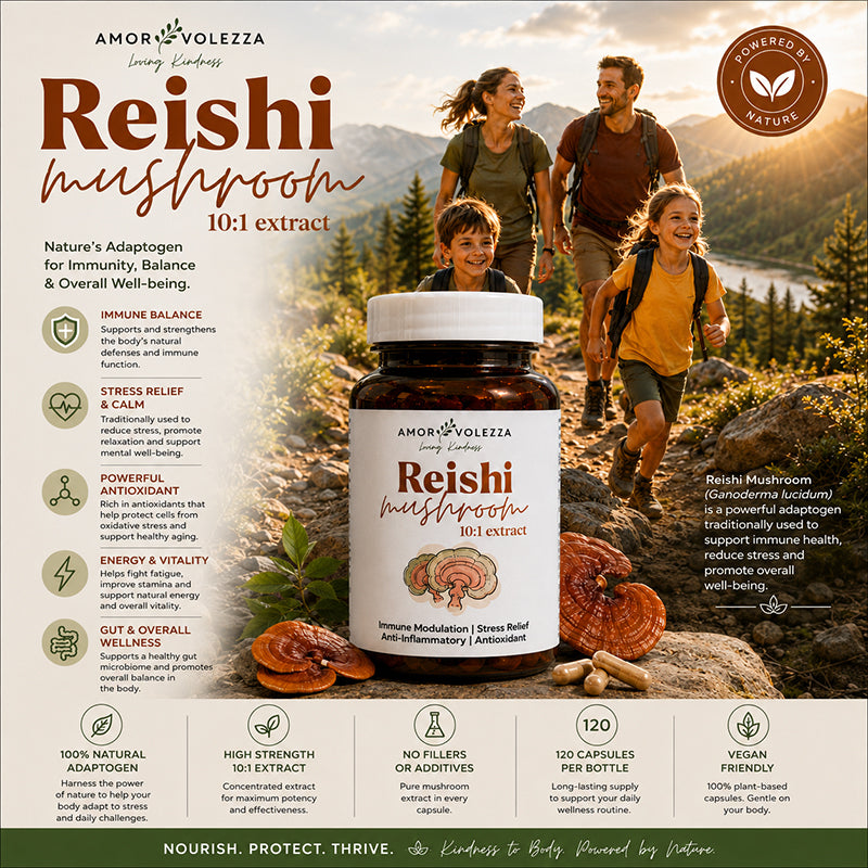 Reishi Medical Mushroom 10:1 Extract - 120 caps