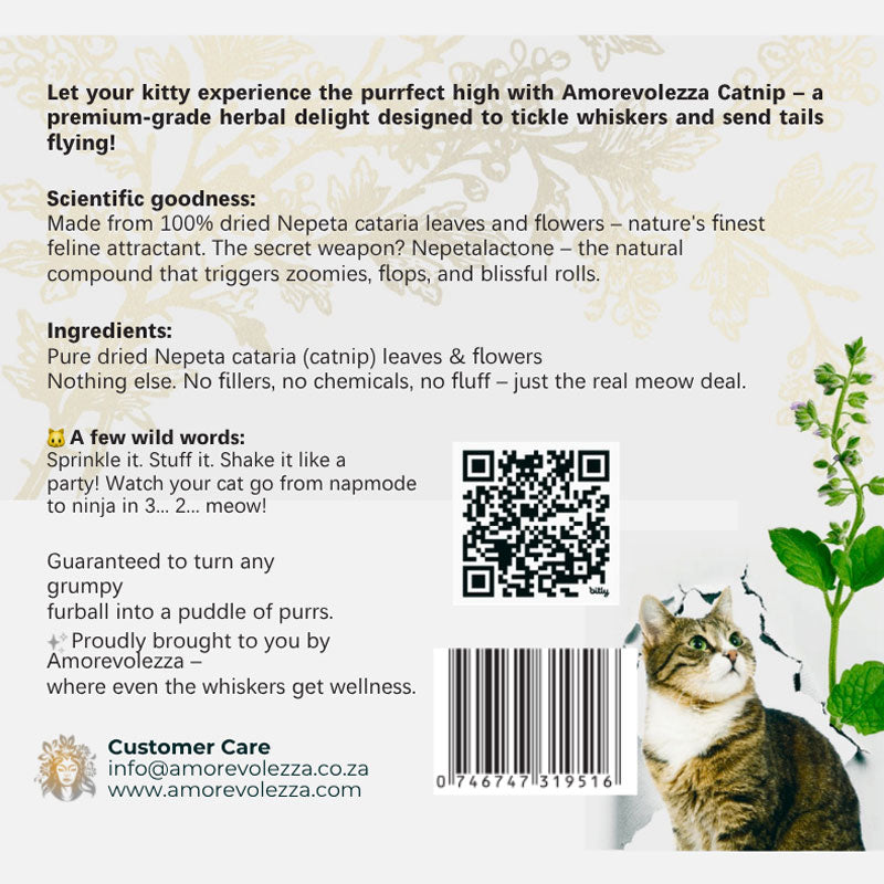 Amorevolezza Catnip (Pure natural herb - Relaxation fun) - 70g