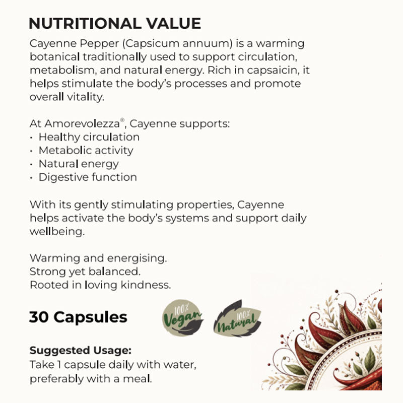 Cayenne (Circulation & Metabolic Support) 30 caps