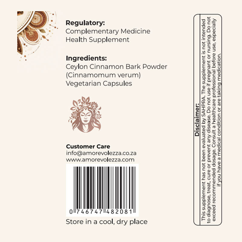 Ceylon Cinnamon Balanced Glucose Support 60 caps
