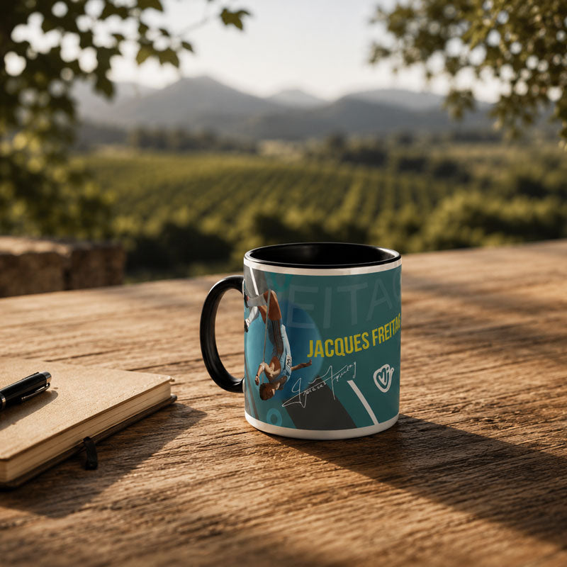 Jacques Freitag Commemorative Mug - Turquoise