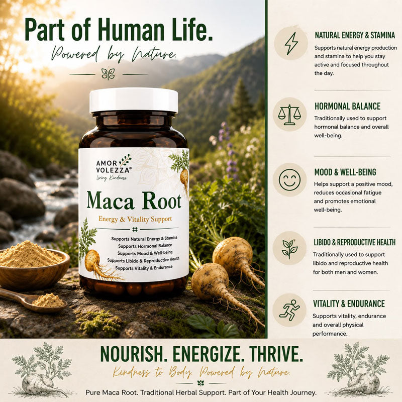 Maca Root (Energy & Vitality Support) 60 caps