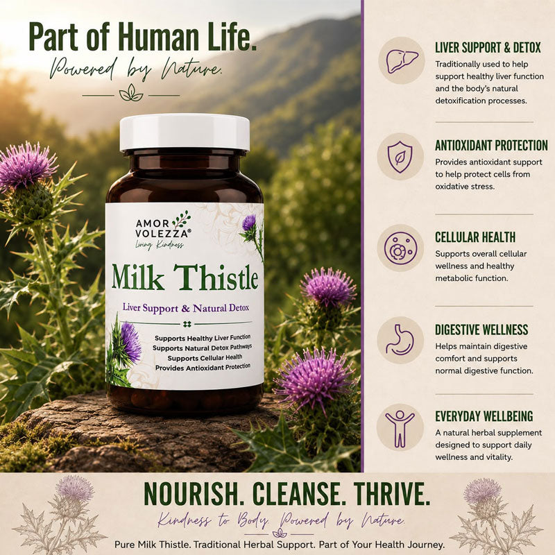 Milk Thistle (Liver Support & Natural Detox) 60 caps