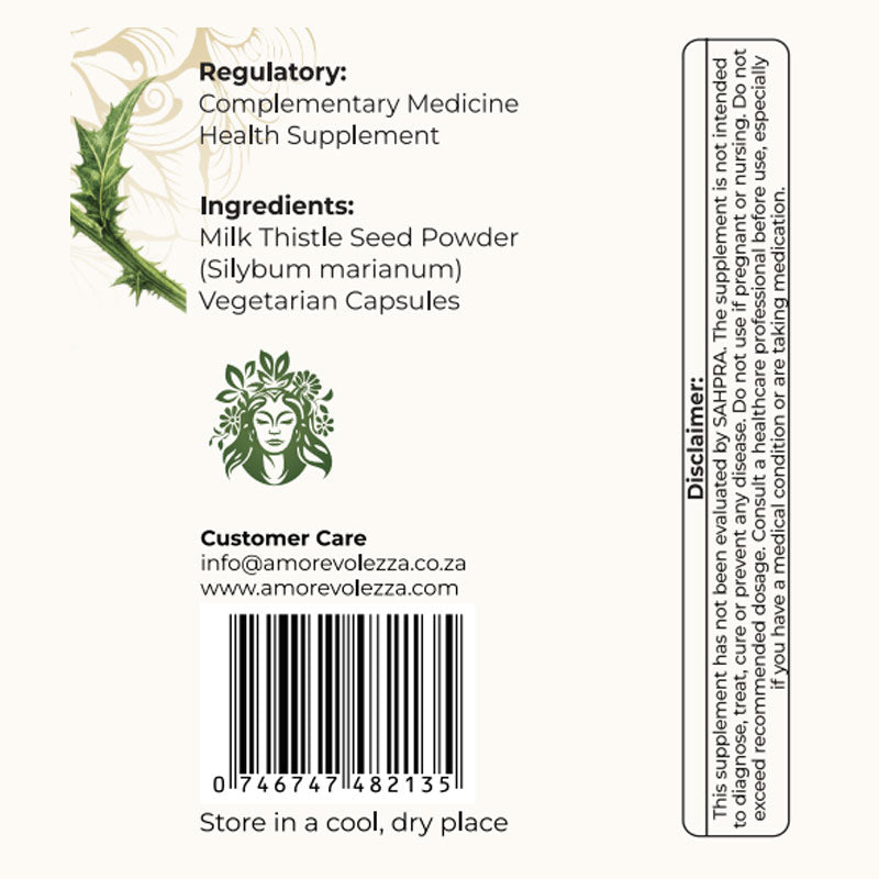 Milk Thistle (Liver Support & Natural Detox) 60 caps