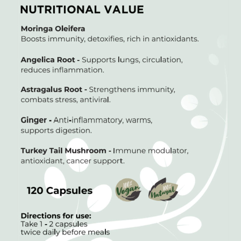 Moringa Immune Support - 120 caps