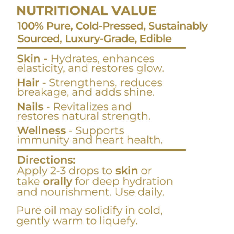 Moringa Radiant Gold Elixir (Beauty Oil) - 60ml