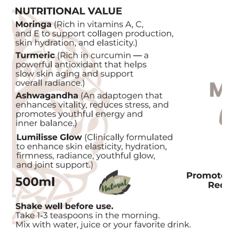 Moringa Youth Tonic (Beauty Blend) - 500ml