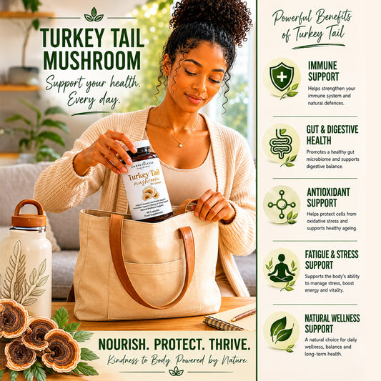 Turkey Tail (Immune Support) Medical Mushroom 10:1 Extract - 120 caps