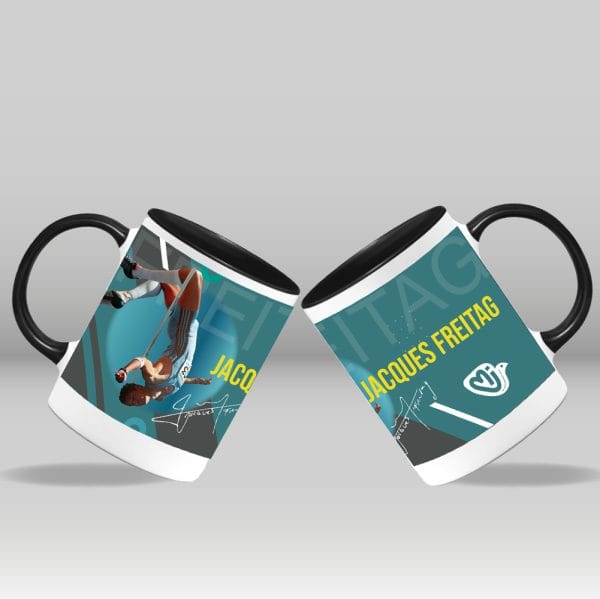 Jacques Freitag Commemorative Mug Turquoise