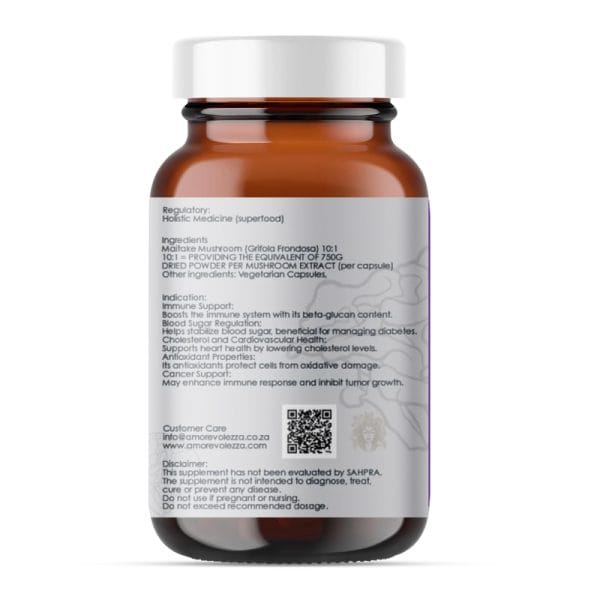 Maitake Medicinal Mushroom 120 capsules. 10:1 extract - Image 2