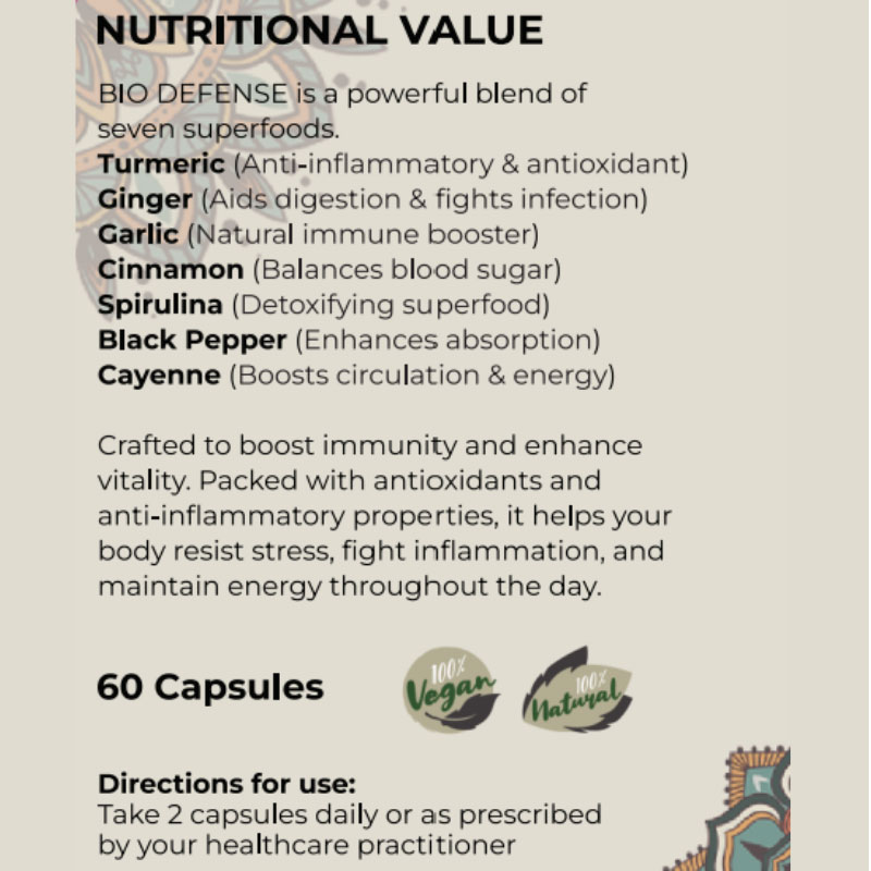 Bio Defense Immune Wellness Blend - 60 caps - Image 3