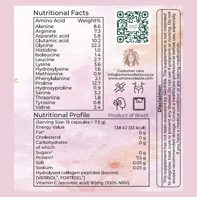 Lumilisse Glow Beauty Hydrolised Collagen Peptides I & III - 120 caps - Image 2