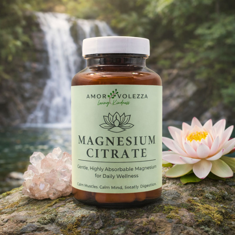 Magnesium Citrate (Calm mind, Relax muscles, Easy digestion) - 60 caps