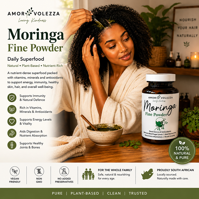 Moringa Fine Powder Natural Superfood Mix - 100g - Image 2