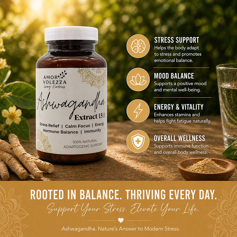 Ashwagandha Extract 15:1(Stress & Energy) - 30 caps - Image 2